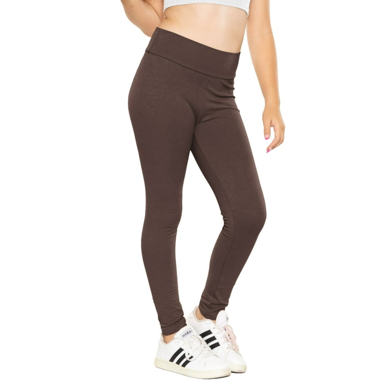 Stretch Is Comfort Girls Cotton High Waisted Leggings