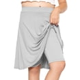 thumbnail image 1 of Stretch Is Comfort Girls Rayon A-Line Skirt with Built-in Shorts | Skort | Child Size 4-16, 1 of 7