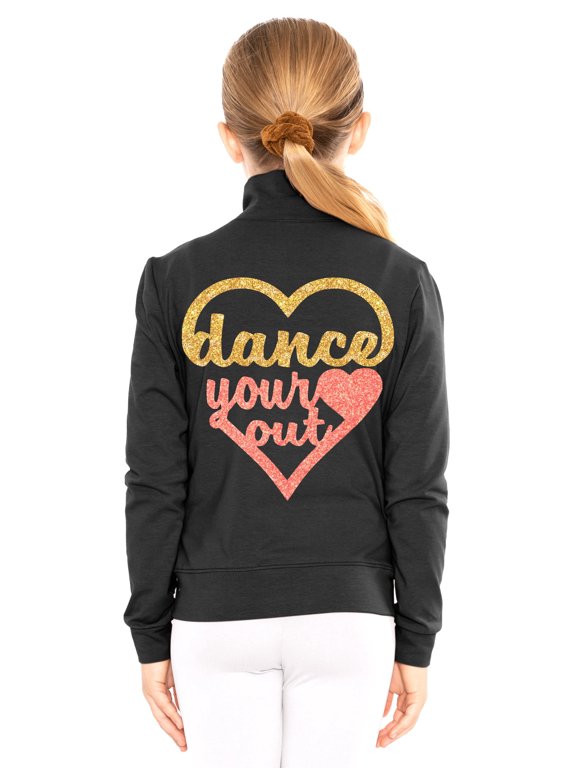 Glitter | Live Love Dance | Mock Neck Jacket | Youth Sizes 4-12