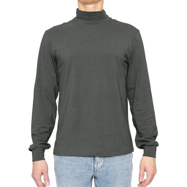George Big Men s Mock Neck Shirt Size 4XL Gray
