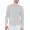 thumbnail image 1 of Stretch Is Comfort Men's Ribbed Long Sleeve Mock Neck Turtleneck | Adult Small- 3x, 1 of 6