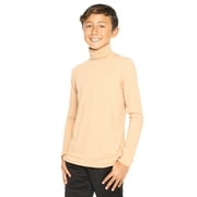 Stretch Is Comfort Oh so Soft Boy's Long Sleeve Turtleneck| Child Size 2 -16