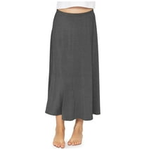 Stretch Is Comfort Premium Stretch Youth Girls Flowy A-Line Skirt Ankle Length | Child Size 2 -16