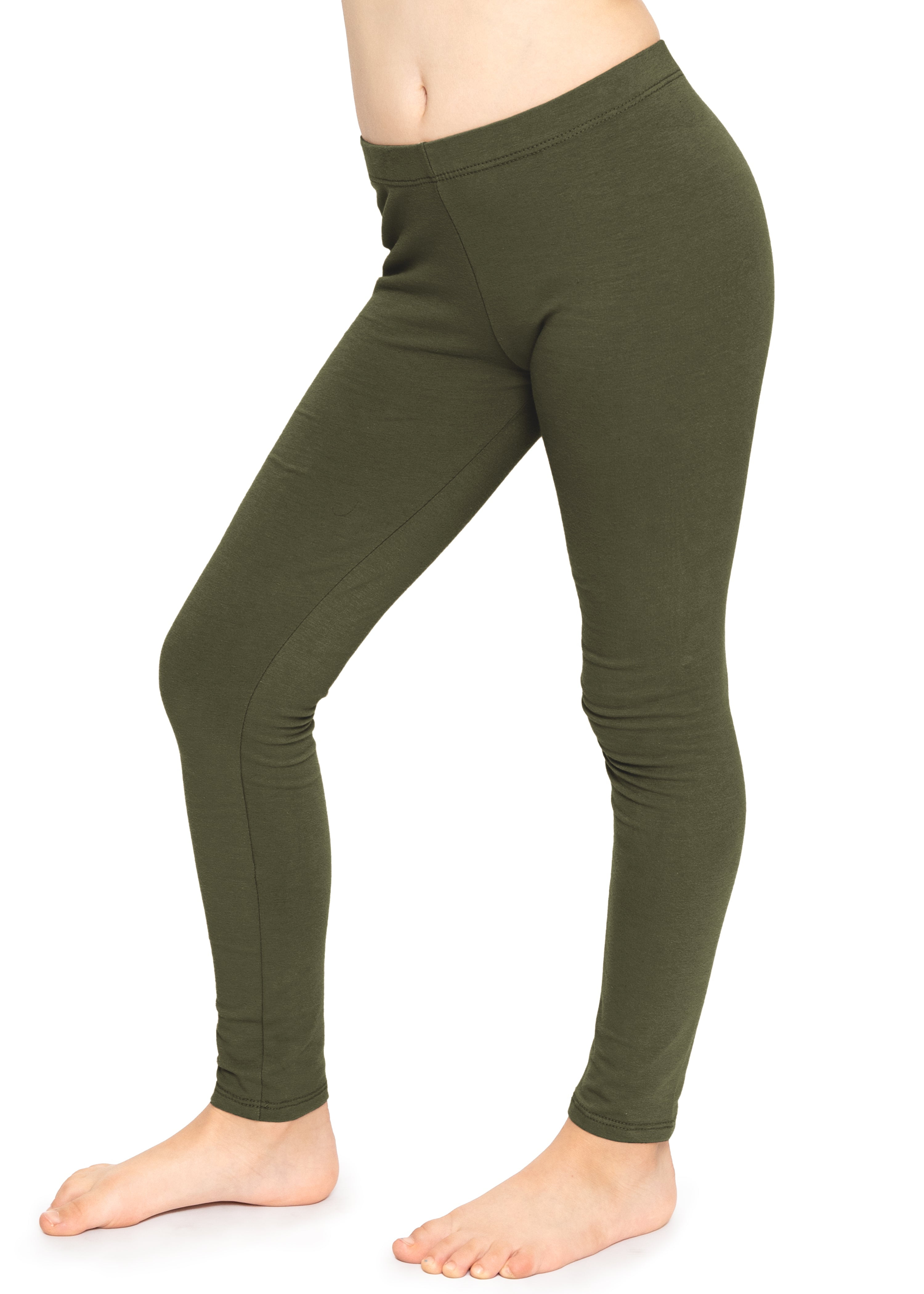 Girls olive leggings hotsell