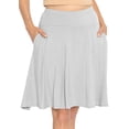 thumbnail image 1 of Stretch Is Comfort Women's A-Line Skirt with Pockets | Rayon/Spandex | Small- 3x, 1 of 6