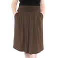 thumbnail image 1 of Stretch Is Comfort Women's Casual Ruched Below Knee Length Midi Skirt with Pockets | Adult Small- 3x, 1 of 5