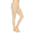 thumbnail image 1 of Stretch Is Comfort Women's Cotton Full Length Leggings Beige X-Large, 1 of 6