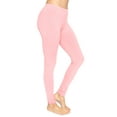thumbnail image 1 of Stretch Is Comfort Women's Cotton Full Length Leggings Light Pink 4X, 1 of 6