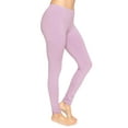 thumbnail image 1 of Stretch Is Comfort Women's Cotton Full Length Leggings Orchid Purple 2X, 1 of 6