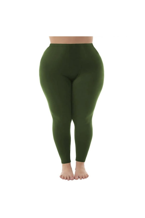 Stretch Is Comfort Women's Cotton/Spandex Plus Size Leggings