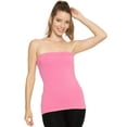 thumbnail image 1 of Stretch Is Comfort Women's Cotton Strapless Tube Top Light Pink X-Large, 1 of 6