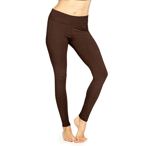 Stretch Is Comfort Women's Foldover Full Length Cotton Legging | Adult Small- 3x