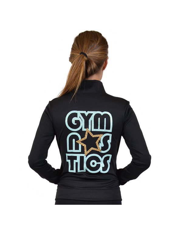 Women's Glitter Gymnastics| Jacket Mock Neck | Adult Small- 2x