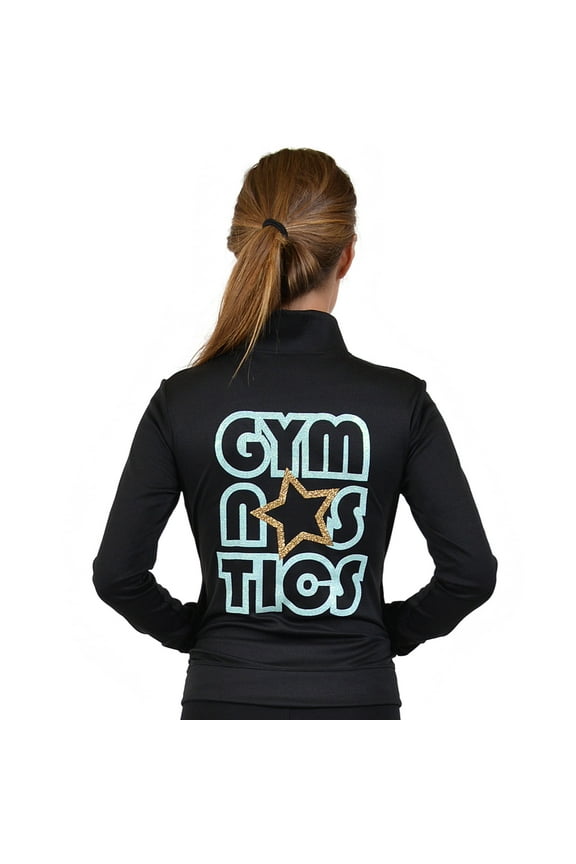 Women's Glitter Gymnastics| Jacket Mock Neck | Adult Small- 2x