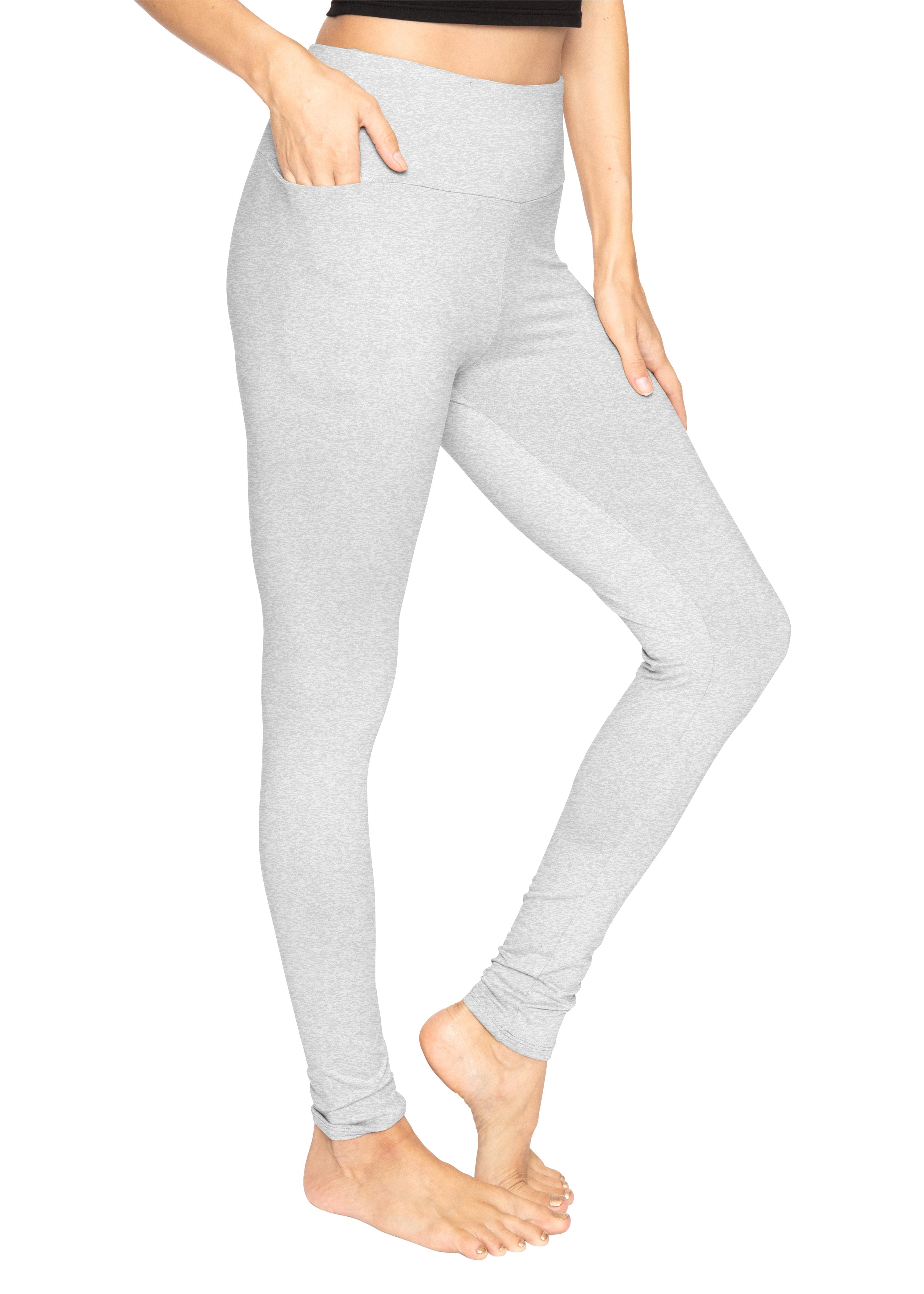Stretch Is Comfort Women's High Waist Oh so Soft Full Length Leggings with  Pocket |Adult Xlarge-5x