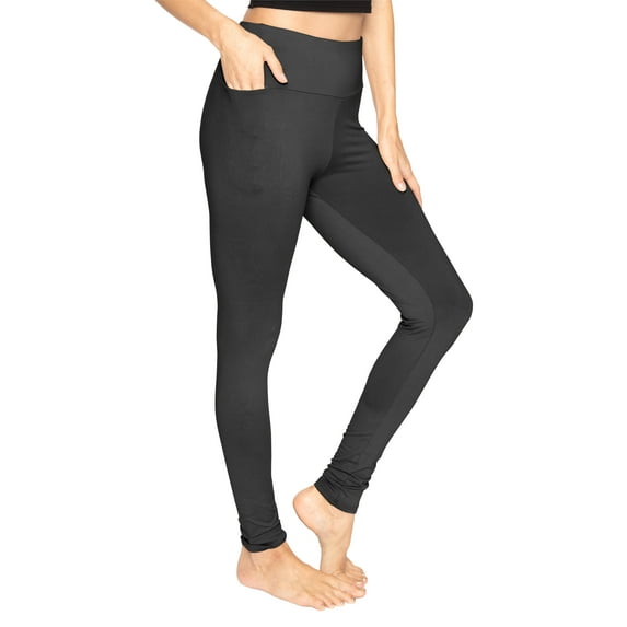 Stretch Is Comfort Women's High Waist Oh so Soft Full Length Leggings with Pocket| Xsmall- 5x