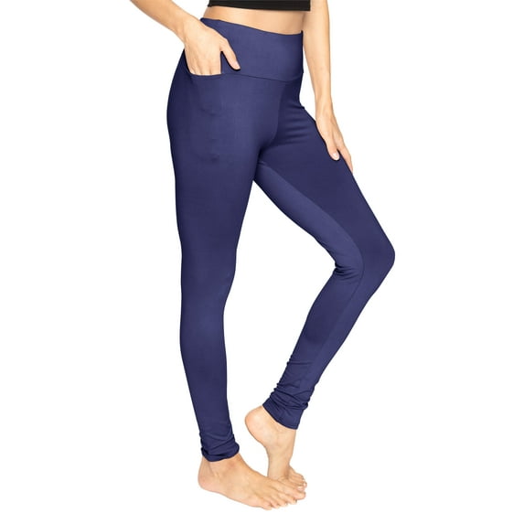 Stretch Is Comfort Women's High Waist Oh so Soft Full Length Leggings with Pocket| Xsmall- 5x