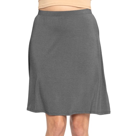 Stretch Is Comfort Women's Knee Length A-Line Flowy Skirt | Adult Xsmall- 5x