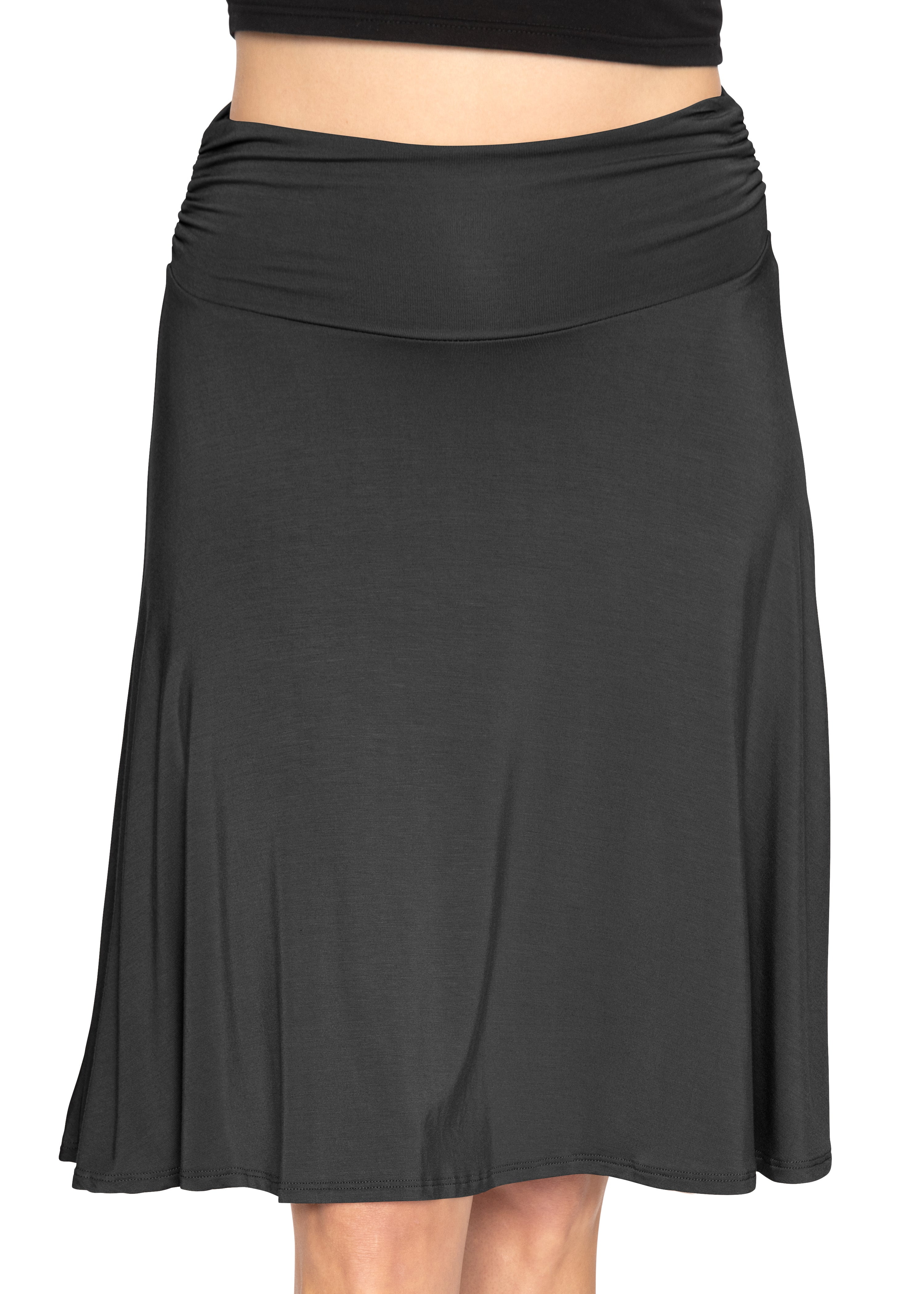 Stretch Is Comfort Premium Stretch Youth Girls Flowy A Line Skirt Knee Length Child Size 2 16 Walmart
