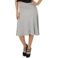 thumbnail image 1 of Stretch Is Comfort Women's Knee Length Flowy Skirt | Adult Xsmall- 3x, 1 of 6