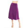 thumbnail image 1 of Stretch Is Comfort Women's Midi A-Line Flowy Skirt | Adult Small- 5x, 1 of 6