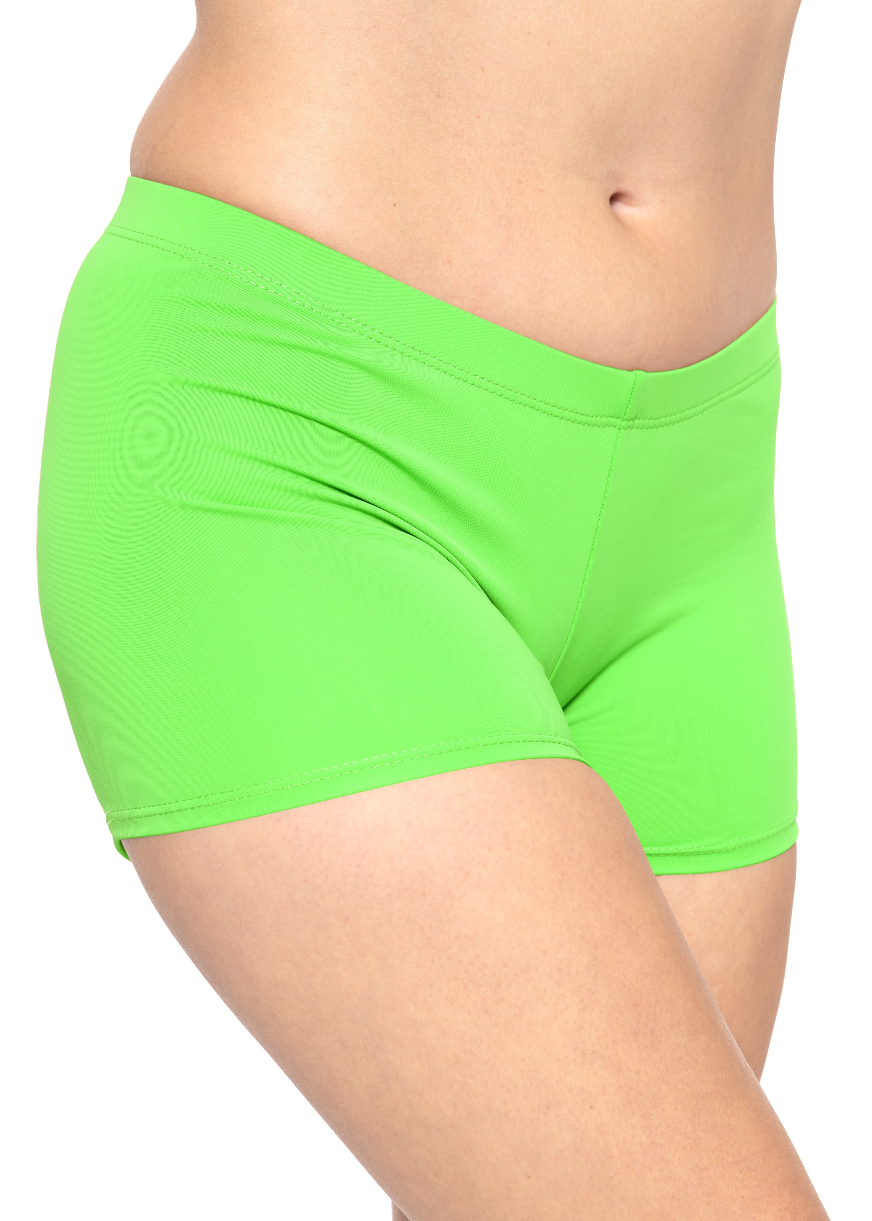 Lime green spandex best sale shorts