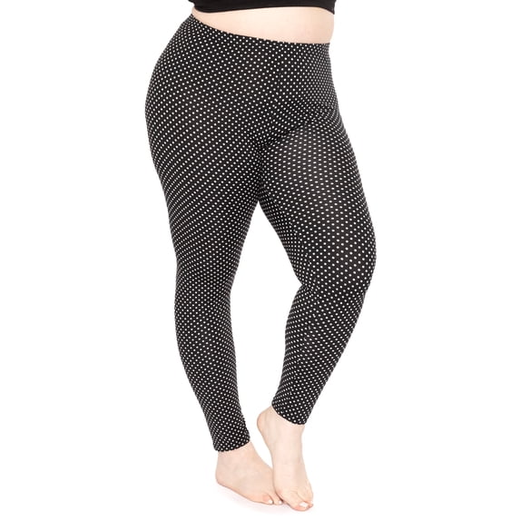 Stretch Is Comfort Women's Oh so Soft Leggings Polkadot 2X