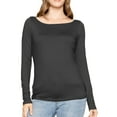 thumbnail image 1 of Stretch Is Comfort Women's Oh So Soft Long Sleeve Boat Neck Top | Adult Small- 3x, 1 of 6