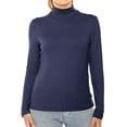 thumbnail image 1 of Stretch Is Comfort Women's Oh So Soft Long Sleeve Mock Neck Top | Adult Small-Large, 1 of 6