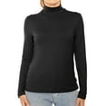 thumbnail image 1 of Stretch Is Comfort Women's Oh So Soft Long Sleeve Mock Neck Top | Adult Small-Large, 1 of 6