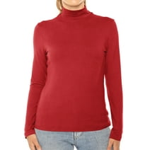 Stretch Is Comfort Women's Oh So Soft Long Sleeve Mock Neck Top | Adult Small-Large