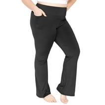 Stretch Is Comfort Women's Oh so Soft High Waist Bootcut Yoga Pants with Pocket| Adult Small-5x
