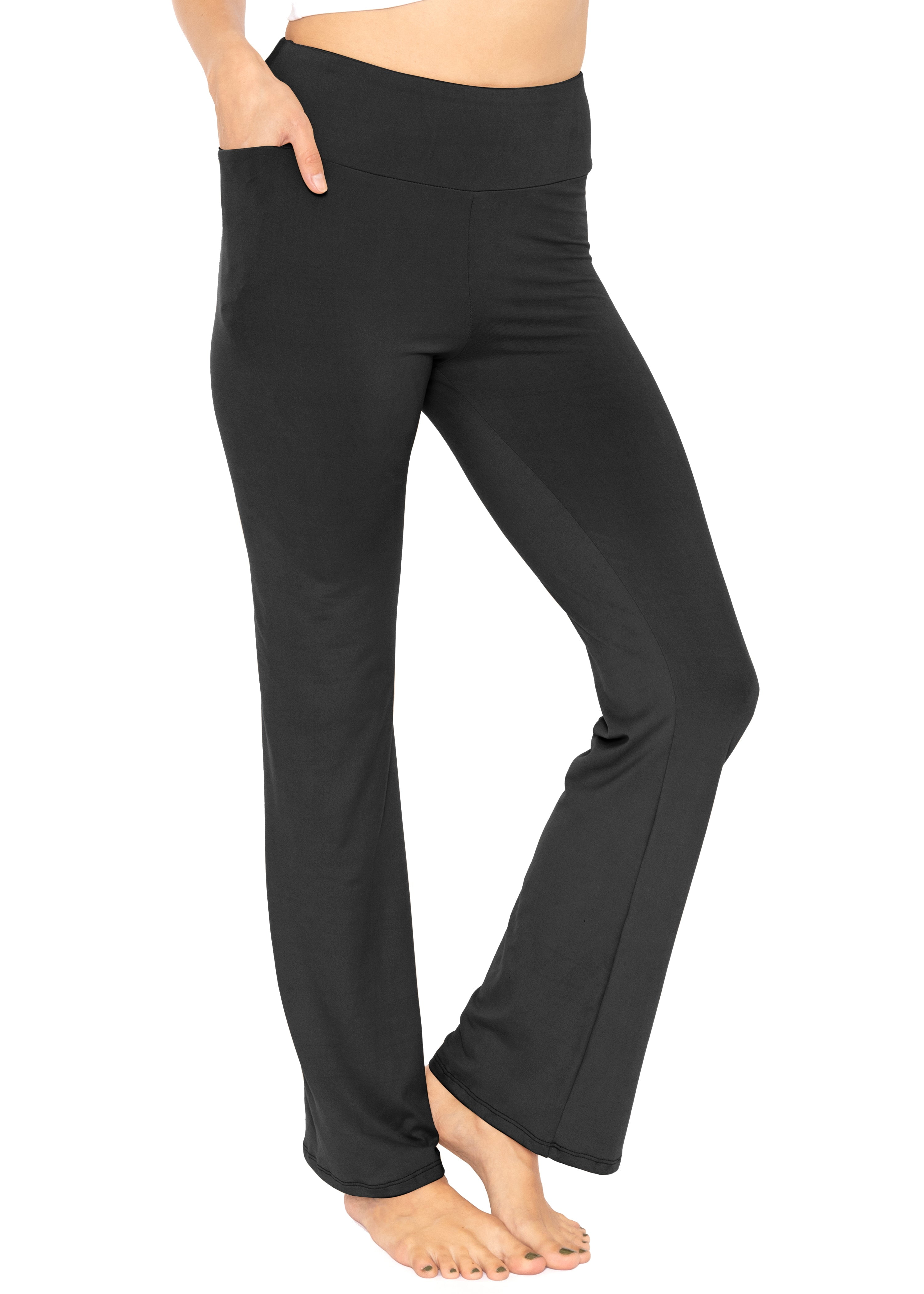 Stretch Is Comfort Women's Oh so Soft High Waist Bootcut Yoga Pants ...