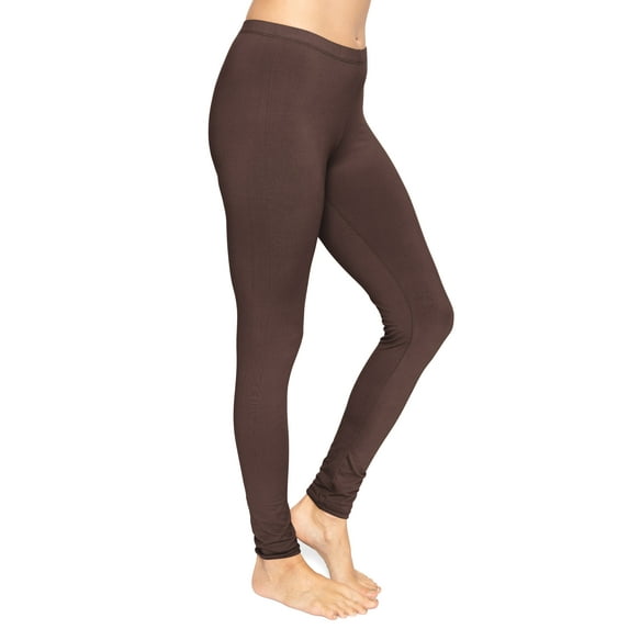Stretch Is Comfort Women's Oh so Soft Leggings Brown Small