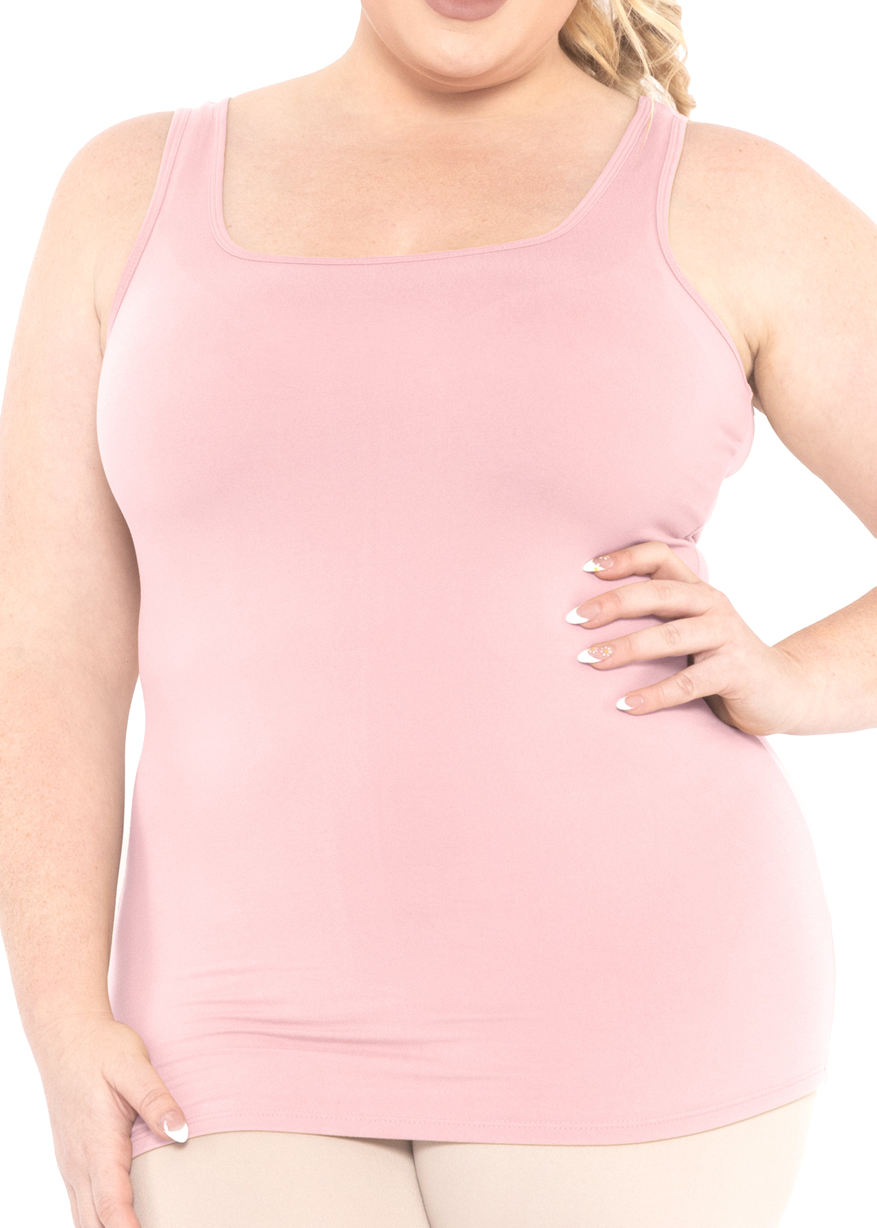 Stretch Is Comfort Women's Oh so Soft Long Length Base Layer Tank Top