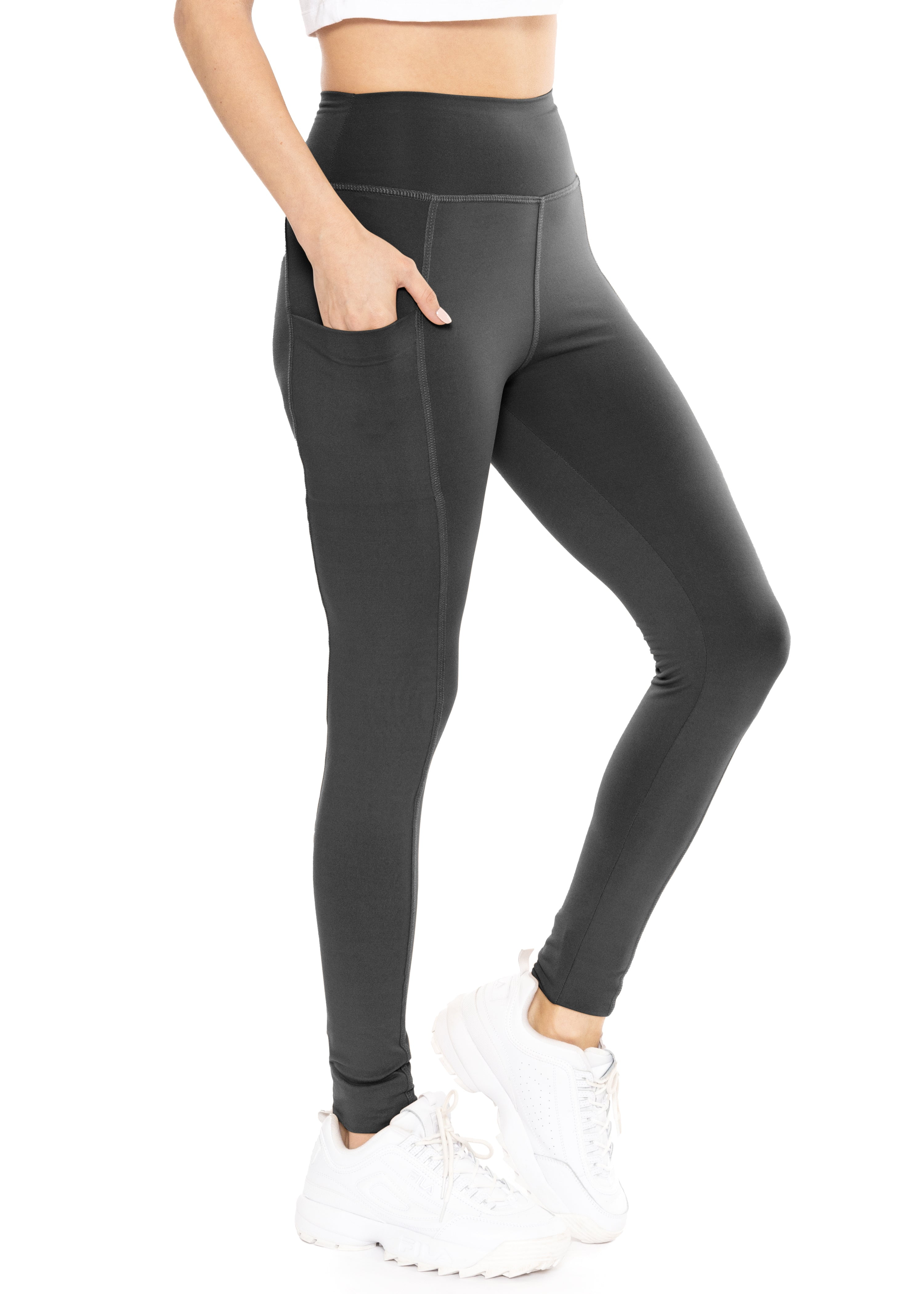 Stretch Is Comfort Women's Oh so Soft Luxe Cargo Leggings with Side Pocket  | Adult Small-Large