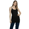 thumbnail image 1 of Stretch Is Comfort Women's Oh so Soft Spaghetti Strap Camisole Long Tank | Adult Small-Large, 1 of 7
