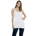 thumbnail image 1 of Stretch Is Comfort Women's Oh so Soft Spaghetti Strap Camisole Long Tank | Adult Small-Large, 1 of 7