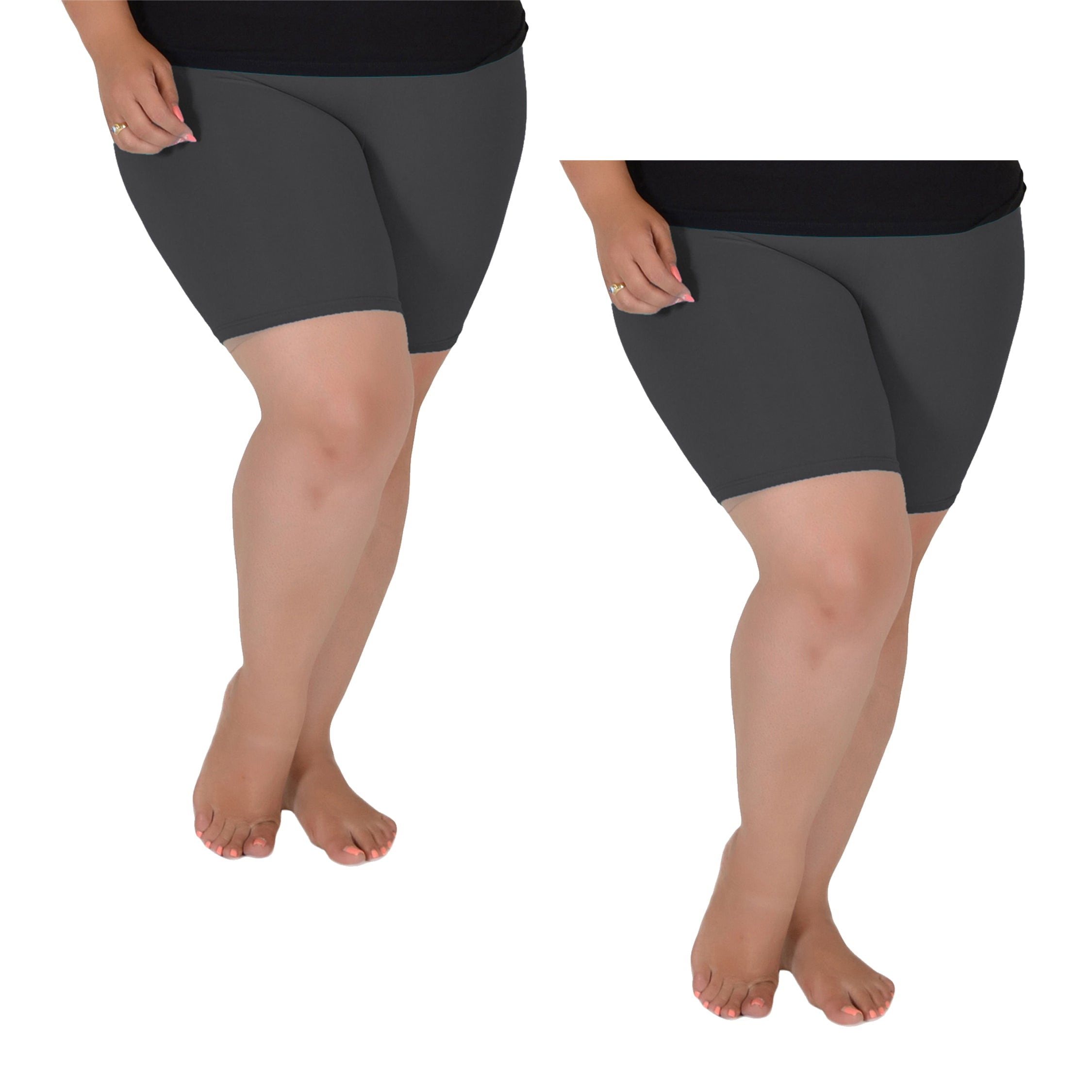 Stretch Is Comfort Women s Pack of 2 Oh so Soft Bike Shorts Adult Small 7x Walmart Business Supplies