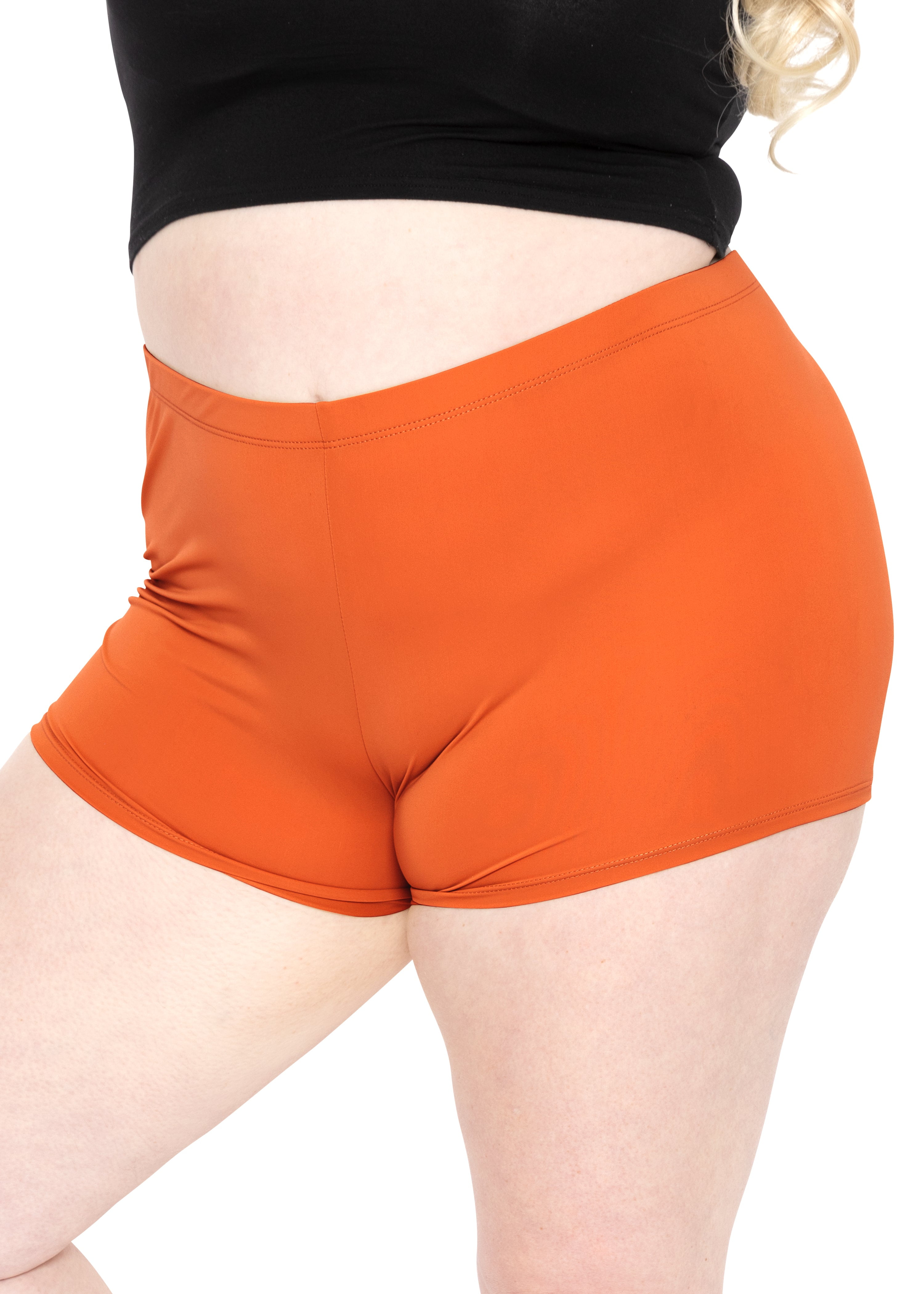 Stretch Is Comfort Women's Plus Nylon/Spandex Booty Shorts