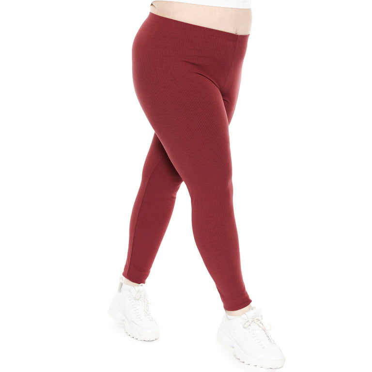 Stretch Is Comfort Women's Plus Oh so Soft Ribbed Leggings | Adult Xlarge-7x