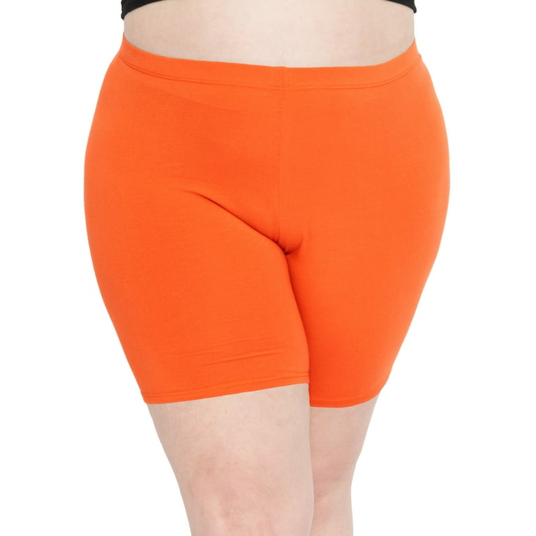Neon Brights: Kids Orange And Green Cotton Stretch Shorts for Active Days  