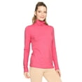 thumbnail image 1 of Stretch Is Comfort Women's Plus Size Warm Long Sleeve Turtleneck Top Hot Pink 5X, 1 of 6