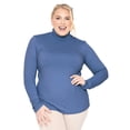 thumbnail image 1 of Stretch Is Comfort Women's Plus Size Warm Long Sleeve Turtleneck Top | Ultra Soft | Adult XL to 7X, 1 of 6