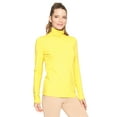 thumbnail image 1 of Stretch Is Comfort Women's Plus Size Warm Long Sleeve Turtleneck Top Yellow 2X, 1 of 6