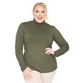 thumbnail image 1 of Stretch Is Comfort Women's Plus Size Warm Long Sleeve Turtleneck Top | Ultra Soft | Adult XL to 7X, 1 of 6