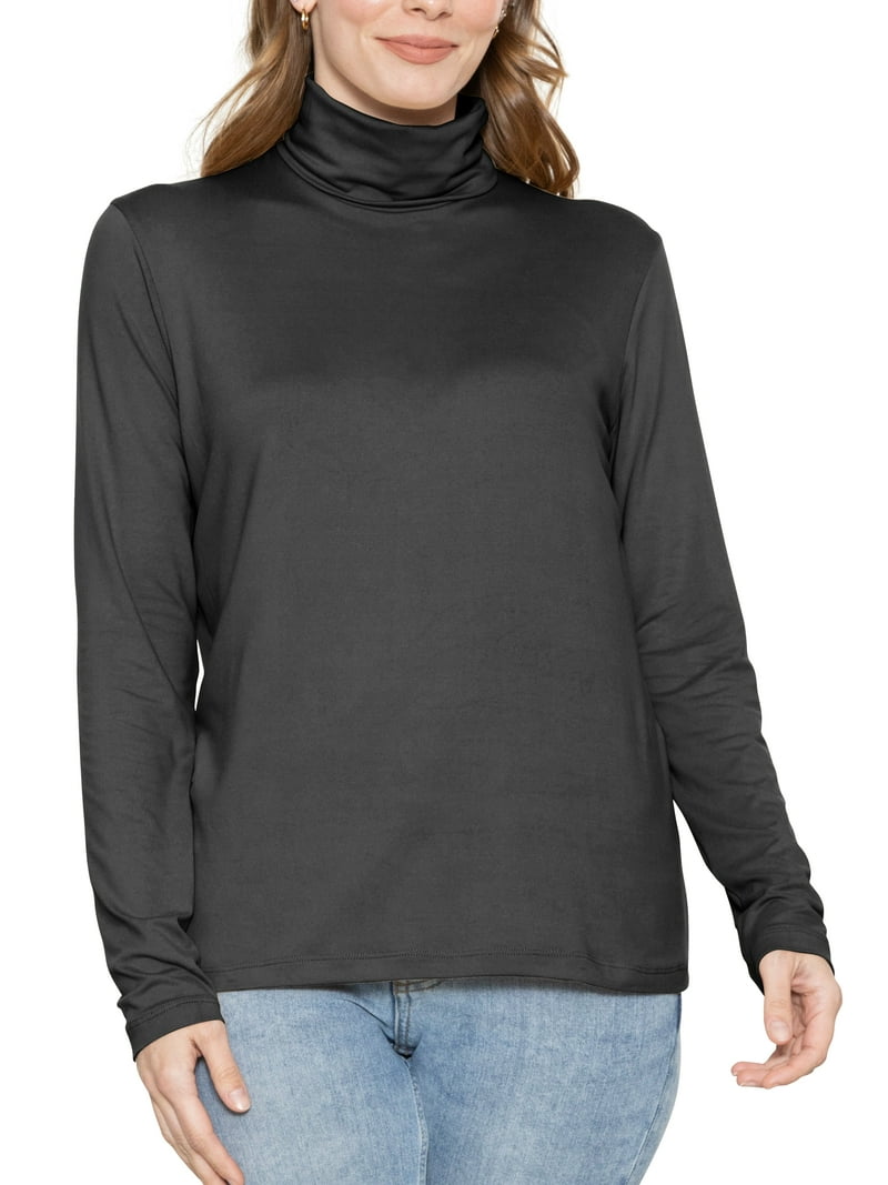 Interlock Turtleneck Women's Turtlenecks With Cuffs Women's