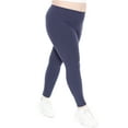 thumbnail image 1 of Stretch Is Comfort Women's Ribbed PS Full Length Leggings Navy Blue X-Large, 1 of 6
