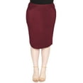 thumbnail image 1 of Stretch Is Comfort Women's Soft Stretch Midi Skirt | Adult  Small - 5x, 1 of 9