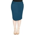 thumbnail image 1 of Stretch Is Comfort Women's Soft Stretch Midi Skirt | Adult  Small - 5x, 1 of 9